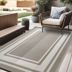RURALITY Outdoor Rug being used at a beach picnic