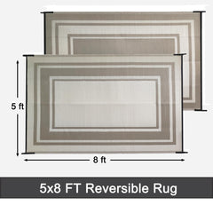 RURALITY Outdoor Rug close-up showing texture