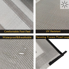 RURALITY Outdoor Rug on a patio setting