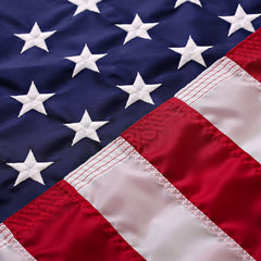 Rushmore Rose USA Large American Flag 10x15 ft front view