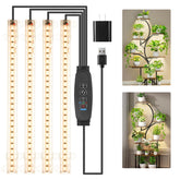 RWNTAO 8.6 Inch LED Grow Light Strips front view with four heads