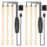 RWNTAO LED Grow Light Strips 3 head warm light front view