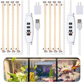 RWNTAO LED Plant Grow Lamp 3500K front view with four heads