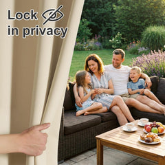 RYB HOME outdoor curtain showing waterproof fabric