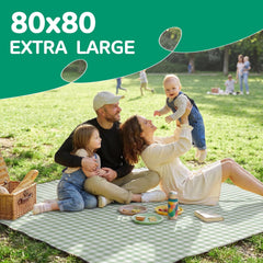 RYCHIC Picnic Blanket folded with portable straps