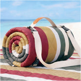RYCHIC Waterproof Picnic Blanket front view in Multi Brown
