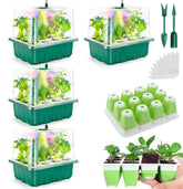 Ryscam seed starter tray with grow light, 48 cells, green