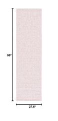 SAFAVIEH 2'3" x 8' runner mat side view showing texture