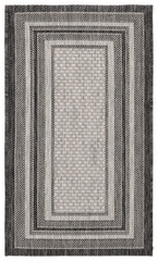 SAFAVIEH Courtyard Outdoor Accent Rug 2'3"x4' on patio