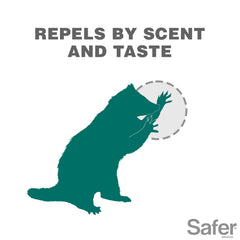 Safer Brand Critter Ridder Granules in a garden setting