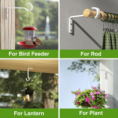 saffruff 6 Inch Plant Hooks side view showing mounting hardware