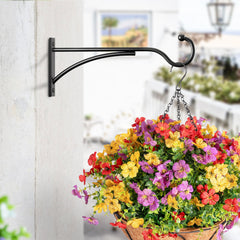 saffruff 8 Inch Metal Plant Hanger Hook with hanging basket