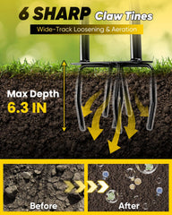 Saker Hand Tiller assembled showing ergonomic handle