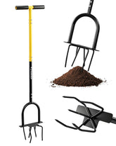Saker Hand Tiller front view with yellow finish