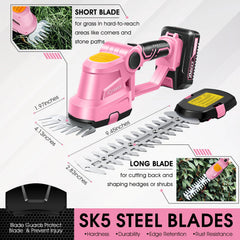 Saker Hedge Trimmer demonstrating short blade for grass