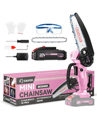 Saker Mini Chainsaw 6 Inch cordless front view