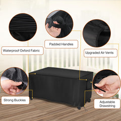 Saking fire pit cover with air vents