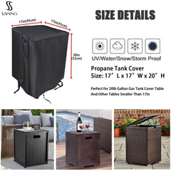 Saking propane tank cover with handles for easy use
