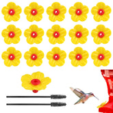salbsever yellow hummingbird feeder replacement flower front view
