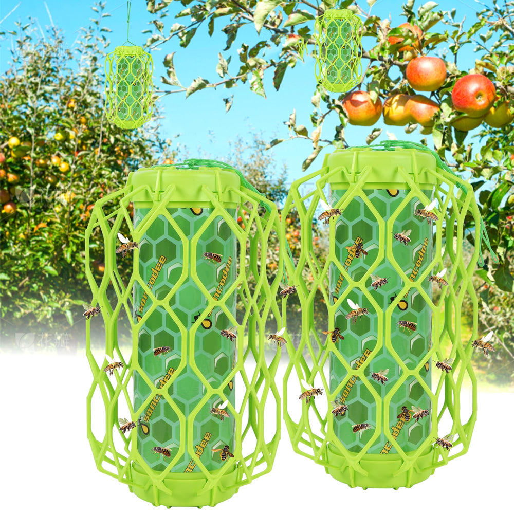 Sancodee 2 Pack Wasp Trap Green front view