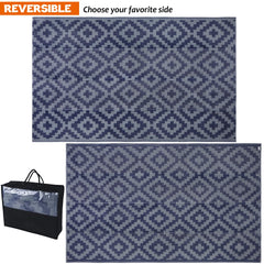 SAND MINE outdoor rug showing the lattice pattern