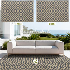 SAND MINE reversible rug folded in carry bag