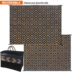 SAND MINE rug folded in carrying bag for easy transport