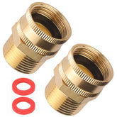 Sanpaint Garden Hose Adapter 3/4" NPT Male and GHT Female Connector front view