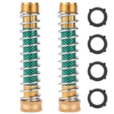 Sanpaint Garden Hose Extension Adapter, 3/4" brass, front view