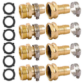 Sanpaint Garden Hose Repair Connector Set - 4 pieces, aluminum material