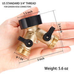 Sanpaint Garden Hose Splitter with two connectors