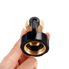 Sanpaint Water Hose Shut Off Valve side view with rubber washer