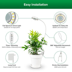 SANSI 10W grow light power adapter and user manual