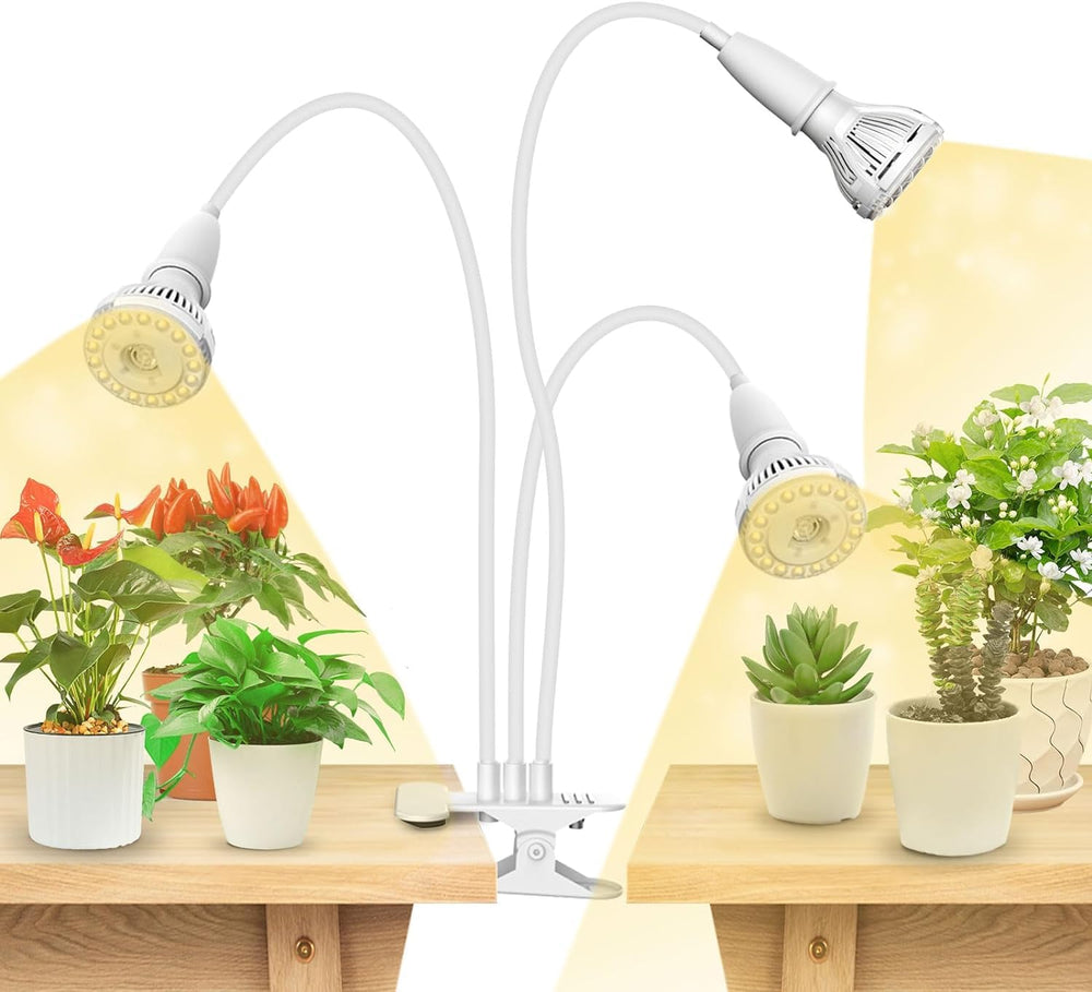 SANSI Grow Light front view with 360-degree gooseneck