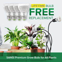 SANSI LED Grow Light 600W in use with plants