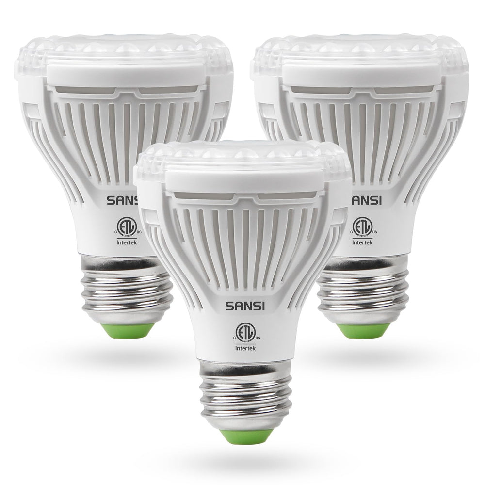 SANSI LED Grow Light Bulbs 3-Pack front view