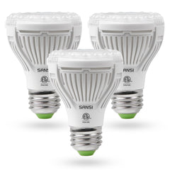 SANSI LED Grow Light Bulbs 3-Pack front view