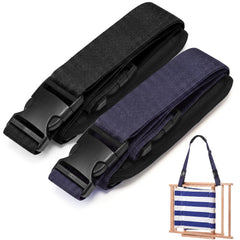 Sanwuta Adjustable Chair Carry Strap in black and navy blue, front view