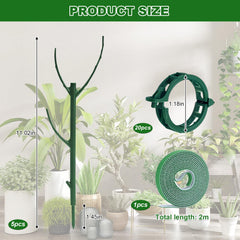 sanzkjic plant support stakes stacked for height