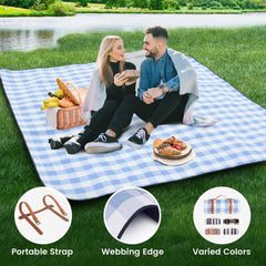 sapsisel picnic blanket rolled up with adjustable belt