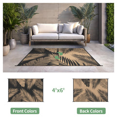 sarben Outdoor Rug 4'x6' double-sided pattern