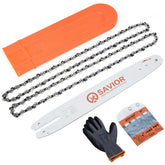 Savior 14" Chainsaw Bar and Chain Combo front view