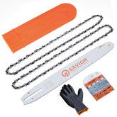 Savior 14-inch chainsaw bar and chain combo packaging