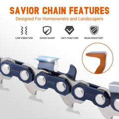 Savior 20-inch Chainsaw Bar with included gloves