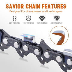 Savior 20-inch chainsaw chain in storage bag