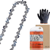 Savior 28 Inch Chainsaw Chain front view with full chisel design