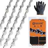 Savior 5 Inch Chainsaw Chain front view with semi-chisel design