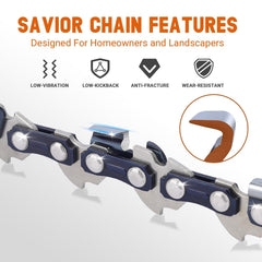 Savior Chainsaw Bar and Chain Combo packaging