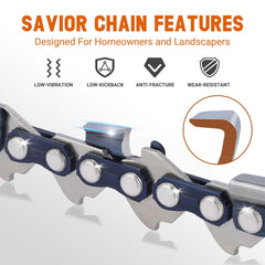 Savior chainsaw chain in storage bag