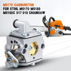 Savior MS170 Carburetor side view with fuel lines